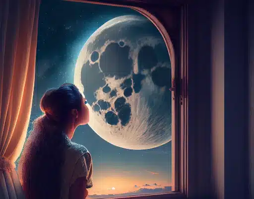 moon gazing meditation