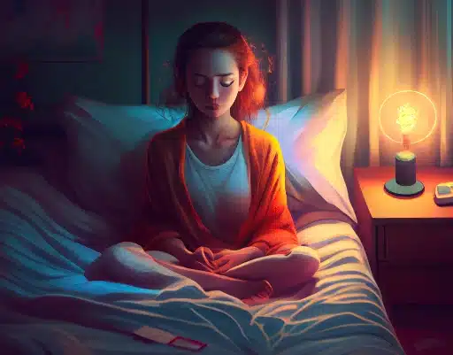 can you meditate in bed before sleeping