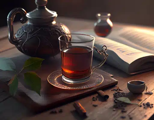 Black tea for meditation