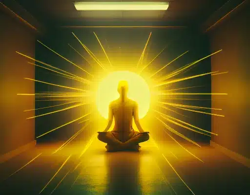 yellow light for meditaiton