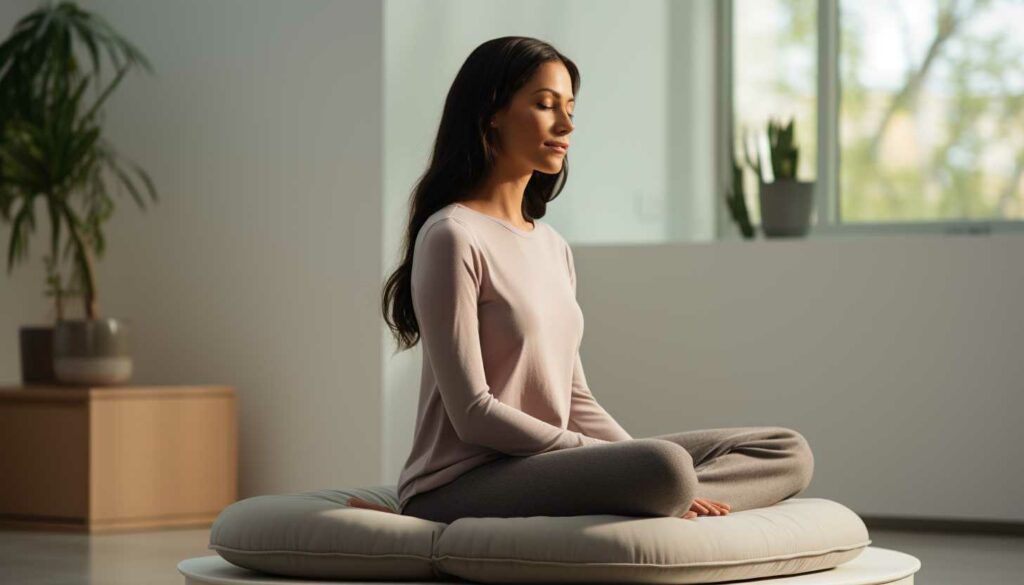 Meditation Cushion for Optimal Comfort and Effortless Upright Sitting